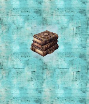 Preview: B-WARE!!!! - Steampunk - Panelbild Buch 70cm - BIO Jersey
