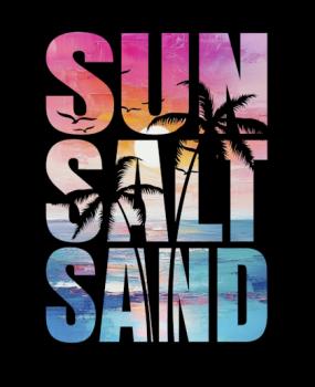 Summer - Panelbild Sun Salt Sand bunt 70cm - BIO Jersey