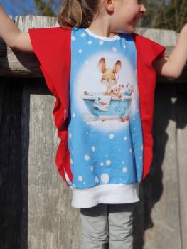 Preview: Badespaß - Panelbild Känguru - BIO Jersey