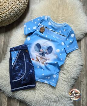 Preview: Badespaß - Denim - Überbreite BIO Jersey