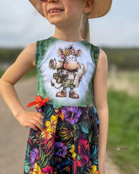 Preview: Explorer - Panelbild Explorer Zebra 70cm - BIO Jersey