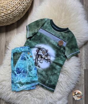 Preview: Explorer - Panelbild Leopard 70cm - BIO Jersey