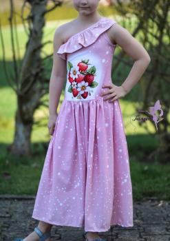 Preview: Fruits - Panelbild Erdbeeren 70cm - BIO Jersey