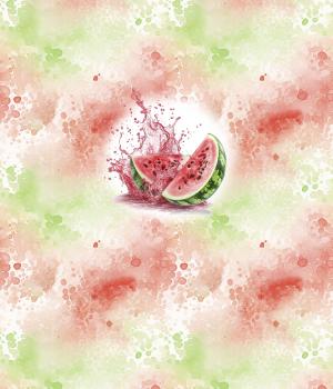 Preview: Fruits - Panelbild Melone 70cm - BIO Jersey