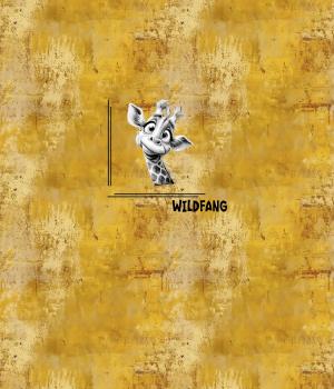 Preview: Wildfang - Panelbild Giraffe 70cm - BIO Jersey