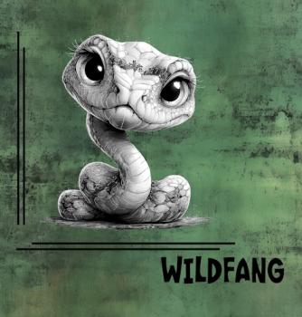 Wildfang - Panelbild Schlange 70cm - BIO Jersey