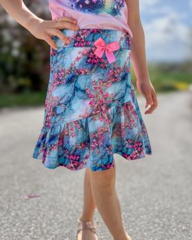 Preview: Fantasie - Kirschblüten - Überbreite BIO Jersey