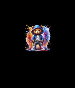 Preview: Print - Panelbild Teddy 70cm - BIO French Terry