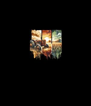 Preview: Print - Panelbild Traktor 70cm - BIO French Terry
