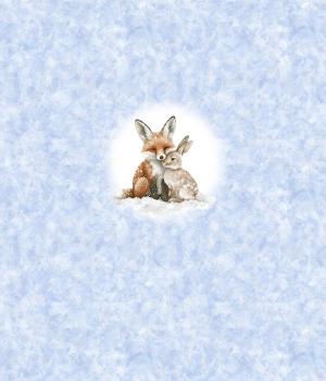 Preview: Winter Panel Fuchs und Hase - BIO French Terry