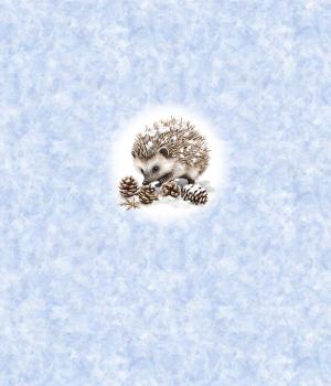 Winter Panel Igel - BIO French Terry