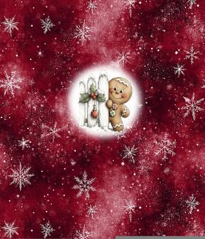 Winter Panel Lebkuchen - BIO French Terry