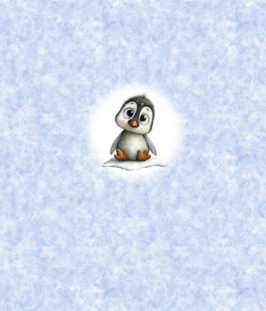 Preview: Winter Panel Pinguin - BIO French Terry