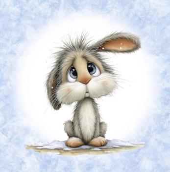 Winter Panel Hase - BIO French Terry