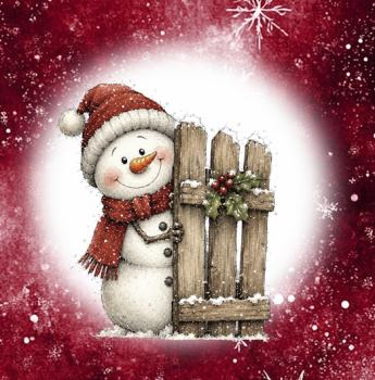 Winter Panel Schneemann - BIO French Terry