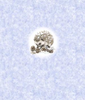Preview: Winter Panel Igel - BIO French Terry