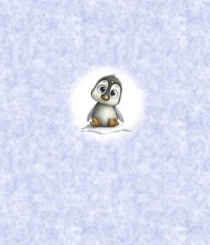 Preview: Winter Panel Pinguin - BIO French Terry