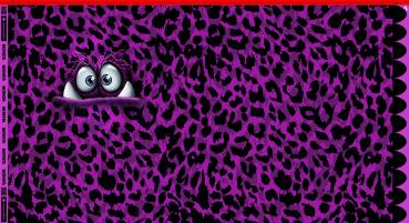 Preview: VORBESTELLUNG - Panel Monsta lila by Thorsten Berger - French Terry, Swafing