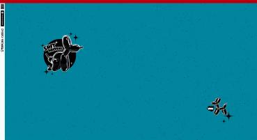 Preview: VORBESTELLUNG - Panel Shit Happens türkis by Thorsten Berger - French Terry, Swafing