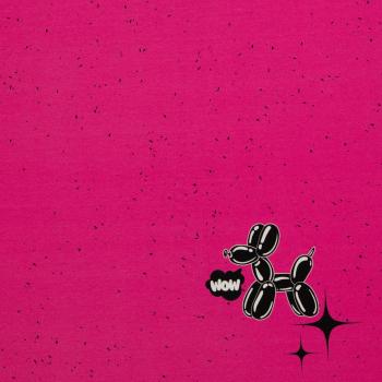 Preview: VORBESTELLUNG - Panel Shit Happens pink by Thorsten Berger - French Terry, Swafing