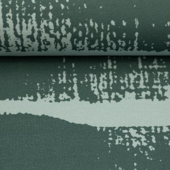 Kombi Streifen grün - Dachshund Berny by Thorsten Berger - French Terry, Swafing