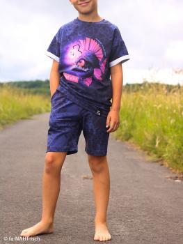 Preview: Panel Anglerfisch - Deep Water by Thorsten Berger - French Terry, Swafing