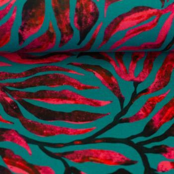 Preview: Luminoso by Bienvenido Colorido - Petrol/Pink - Jersey, Swafing