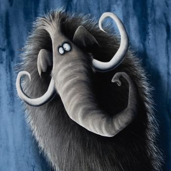 Preview: Swafing Thorsten Berger Panel Mammut blau On The Rocks
