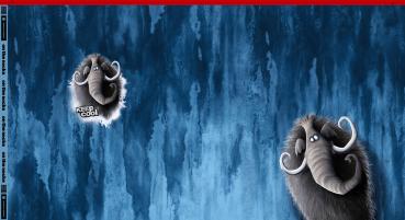 Preview: Swafing Thorsten Berger Panel Mammut blau On The Rocks