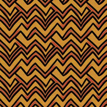 Schrullige Safari - Zacken - Überbreite BIO French Terry