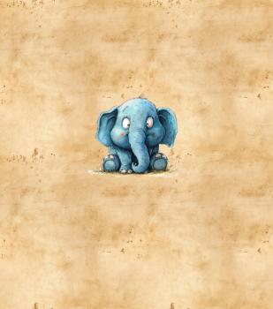 Preview: Schrullige Safari - Elefant - BIO French Terry