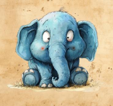 Schrullige Safari - Elefant - BIO French Terry