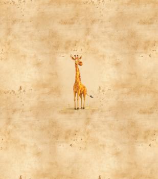 Preview: Schrullige Safari - Giraffe - BIO French Terry