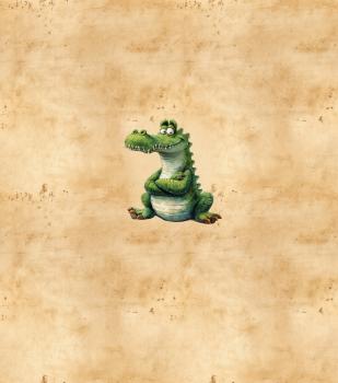 Preview: Schrullige Safari - Krokodil - BIO French Terry