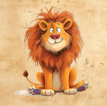 Schrullige Safari - Löwe - BIO French Terry