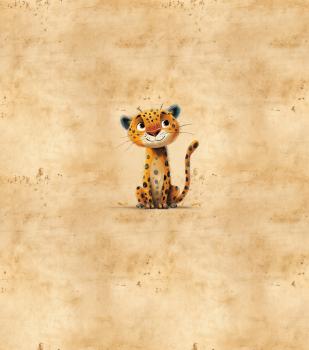 Preview: Schrullige Safari - Leopard - BIO French Terry