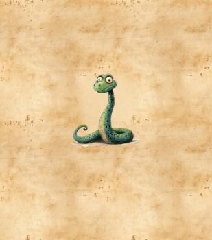 Preview: Schrullige Safari - Schlange - BIO French Terry