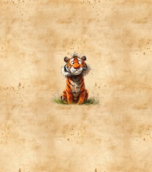 Preview: Schrullige Safari - Tiger - BIO French Terry