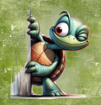 Guck Guck Schildkröte Panel – BIO French Terry