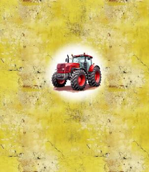 Kleine Farm - Traktor rot - BIO Jersey