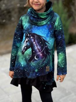 Preview: Galaxy Pferd Panel – BIO French Terry
