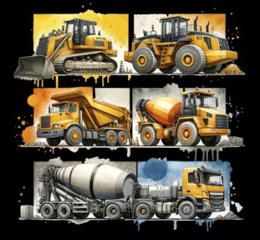 Print - Baustelle 70cm - BIO French Terry