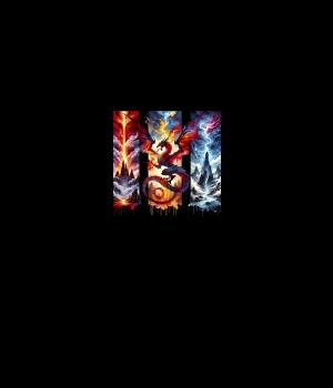 Print - Drache 70cm - BIO French Terry