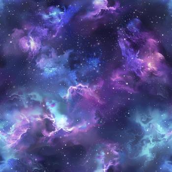 Print - Nebula - Überbreite BIO French Terry