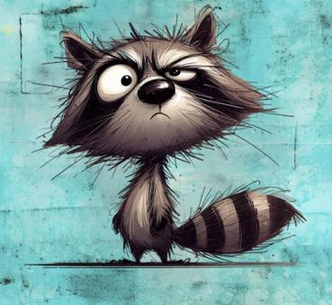 What?! - Waschbär - BIO French Terry