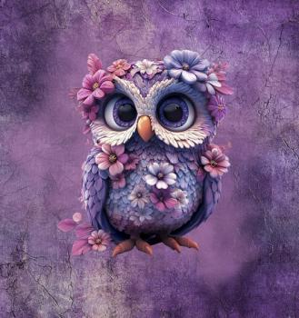 Midnight Garden - Eule 70cm - BIO French Terry