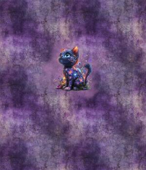 Midnight Garden - Katze 70cm - BIO French Terry