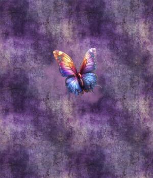 Midnight Garden - Schmetterling 70cm - BIO French Terry