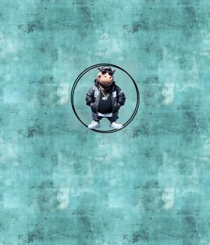 Preview: Streetwear - Nilpferd 70cm - BIO French Terry