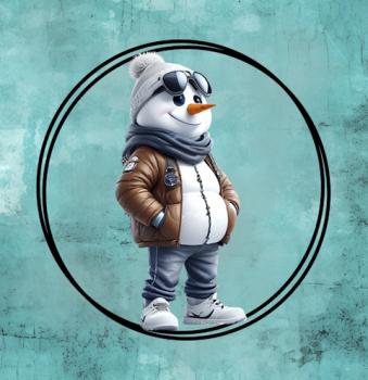 Streetwear - Schneemann 70cm - BIO French Terry
